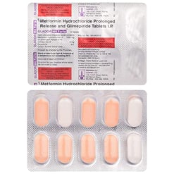 Glador M 4mg/1000mg Forte Tablet PR 10s