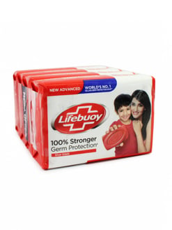 Lifebuoy Silver Shield Soap 125gm ( pack of 4+1 )