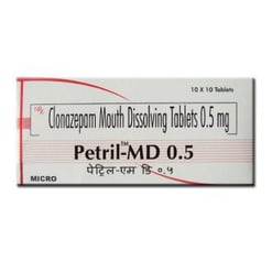 पेट्रिल 0.5mg टैबलेट एमडी 10s के बा