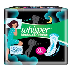 Whisper Bindazzz Nights XL+ 7 Pads