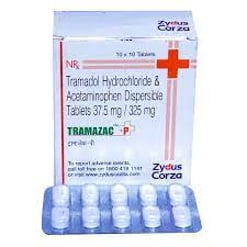 ट्रामाजाक पी 325mg/37.5mg टैबलेट डीटी 10s के बा