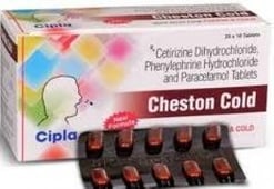 چیسٹن کولڈ 5mg/10mg/325mg ٹیبلٹ 10s