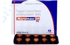 नर्वमैक्स एसआर 75mg टैबलेट 10s के बा