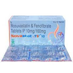 नोवास्टैट टीजी 10mg/160mg टैबलेट 15s के बा