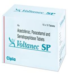 वोल्टैनेक एसपी 100mg/325mg/15mg टैबलेट 10s