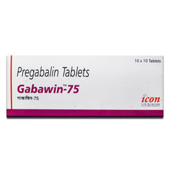 गबाविन 75mg टैबलेट 10s के बा