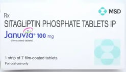 जानुविया 100 मिलीग्राम टैबलेट 7s के बा