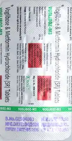 Vogliboz M 500 mg/0.3 mg Tablet 10s