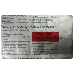 रेनर्व जी 100mg/500mcg कैप्सूल 10s के बा