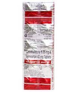टेलसर सीएच 40mg/6.25mg टैबलेट 10s के बा