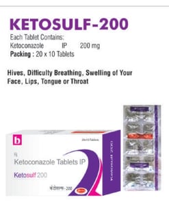 कीटोसल्फ 200 मिलीग्राम गोली के बा