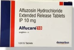अल्फुकेयर 10 मिलीग्राम टैबलेट 15s के बा