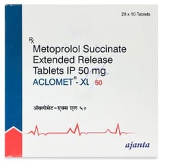 एक्लोमेट 50एमजी टैबलेट एक्सएल