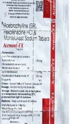 एसीमोंट एफएक्स 120mg/10mg टैबलेट 10s के बा