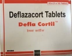 डेफ्ला कोर्टिल टैबलेट के बा