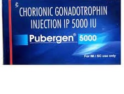 प्यूबर्गेन 5000IU इंजेक्शन