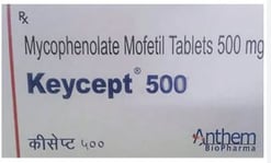 कीसेप्ट 500 मिलीग्राम टैबलेट 10s के बा