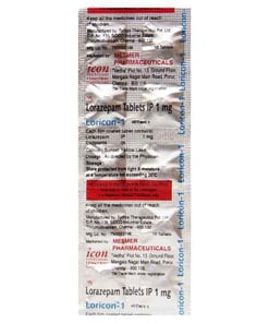 लोरिकॉन 1mg गोली 10s के बा