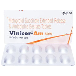 विनिकोर एएम 5mg/50mg टैबलेट ईआर 10s के बा
