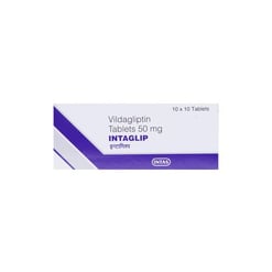 इंटैग्लिप 50mg टैबलेट 10s के बा