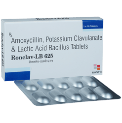 रोन्क्लैव एलबी 500mg/125mg टैबलेट