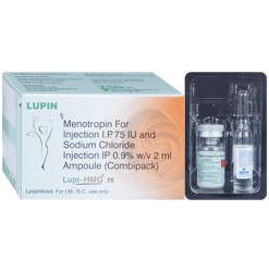 लुपी एचएमजी 75आईयू इंजेक्शन 1s के बा