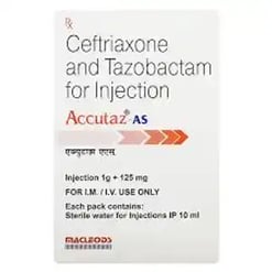 एक्यूटेज एएस 1000mg/125mg इंजेक्शन के बा