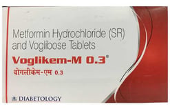 वोग्लिकेम-एम 0.3 टैबलेट एसआर 10s के बा