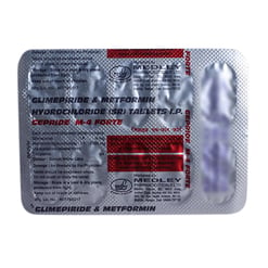 गेप्राइड एम 4mg/1000mg फोर्टे टैबलेट एसआर 10s के बा