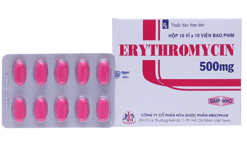 एरिथ्रोमाइसिन 500 मिलीग्राम गोली 10s के बा