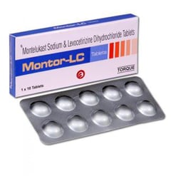 मोंटर एलसी 5mg/10mg टैबलेट 10s के बा