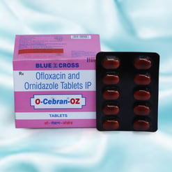 ओ सेब्रान ओजेड 200mg/500mg टैबलेट 10s के बा
