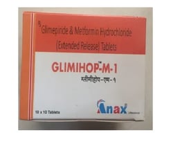 Glimihop M 1mg/500mg گولیاں 10s