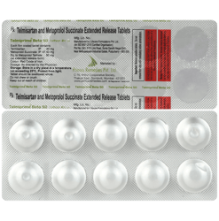 टेल्मीप्राइम बीटा 40mg/50mg टैबलेट के बा