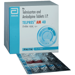 टेलप्रेस एएम 40mg/5mg टैबलेट 10s के बा