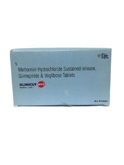 Glimicut MV 2mg/500mg/0.2mg Tablet SR 10s