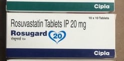 रोसुगार्ड 20 मिलीग्राम टैबलेट 10s के बा