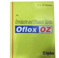 ओलोक्सा ओजेड 200mg/500mg टैबलेट 10s के बा