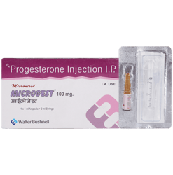 माइक्रोजेस्ट 100 मिलीग्राम इंजेक्शन के बा