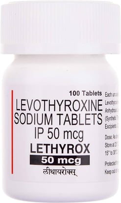 लेथिरॉक्स 50mcg गोली 100s के बा