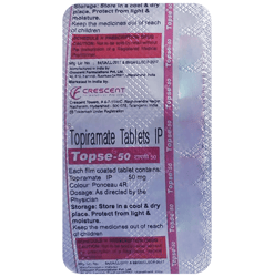 टॉपसे 50 मिलीग्राम के गोली बा