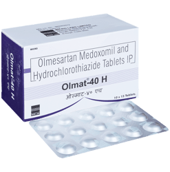 ओलमैट 40mg एच टैबलेट 10s के बा