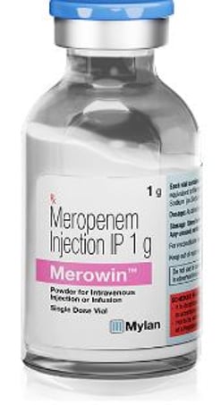 मेरोविन 1000 मिलीग्राम इंजेक्शन 1s के बा