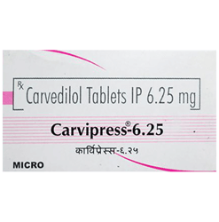 कार्विप्रेस 6.25 गोली के बा