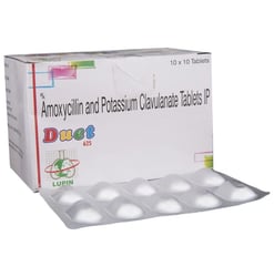 Duet 625mg Tablet 10s