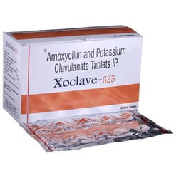 Xoclave 625 गोली 10s के बा