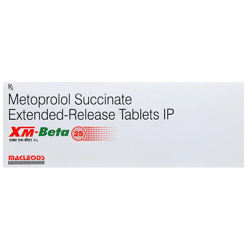 ایکس ایم بیٹا 25 ایم جی ٹیبلٹ 10 ایس