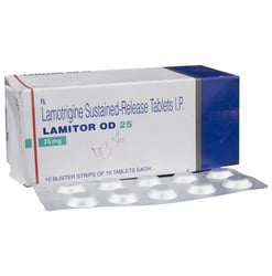 लैमिटर ओडी 25mg टैबलेट एसआर 10s के बा